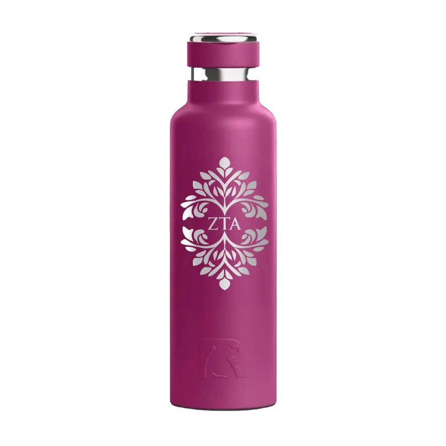 Zeta Tau Alpha RTIC 20 oz Journey Ceramic Lined Water Bottle Ornament