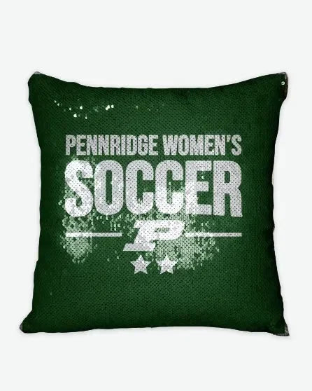 Pennridge Women's Soccer Traditional Sequin Pillow Cover Pillow Covers