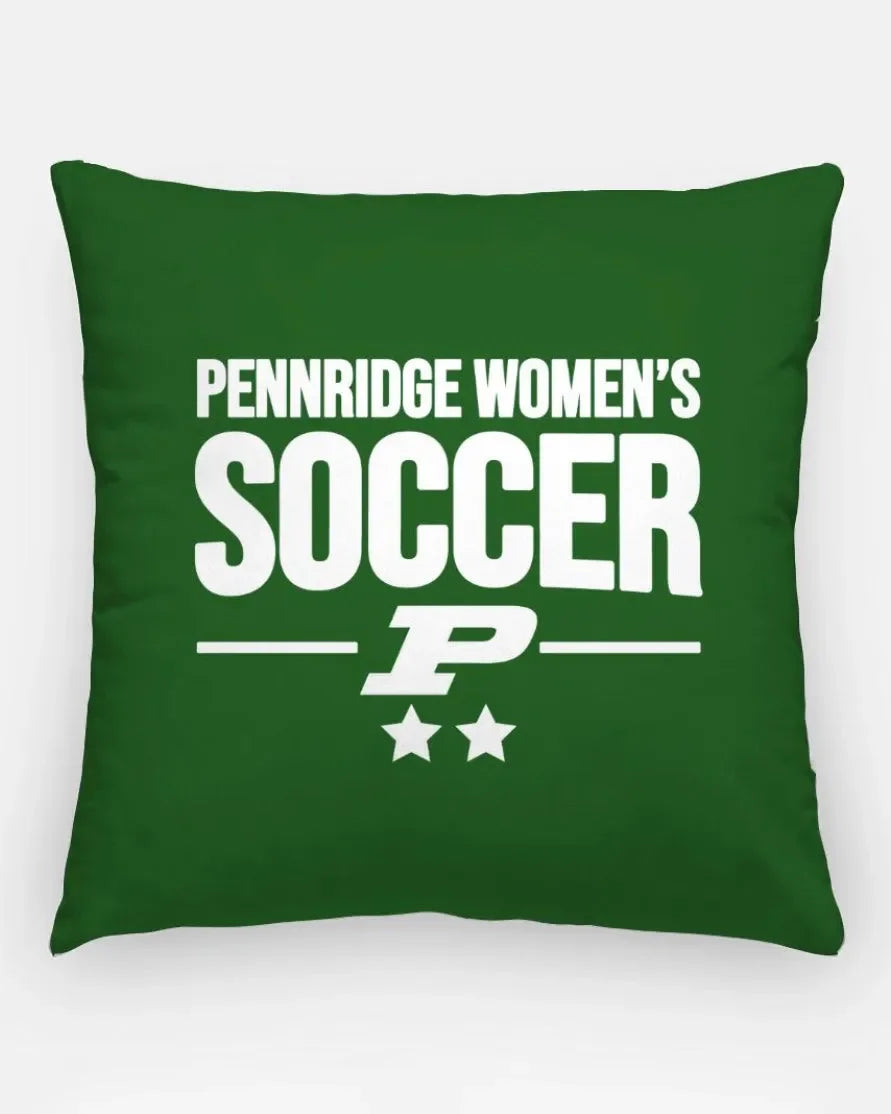 Pennridge Women's Soccer 18" Traditional Throw Pillow Cover Green Pillow Covers