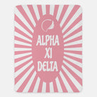Alpha Xi Delta XL 60x80 Sherpa Throw Blanket - Starburst | AXiD Gifts