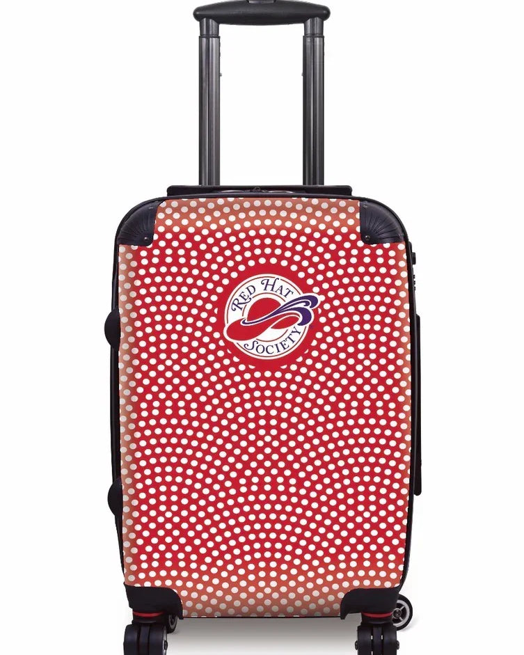 Red Hat Society Carry-on Luggage - Dots Red Suitcases