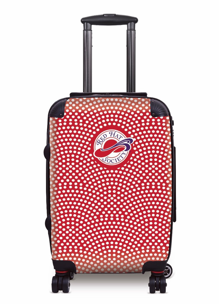 Red Hat Society Carry-on Luggage - Dots Red Suitcases