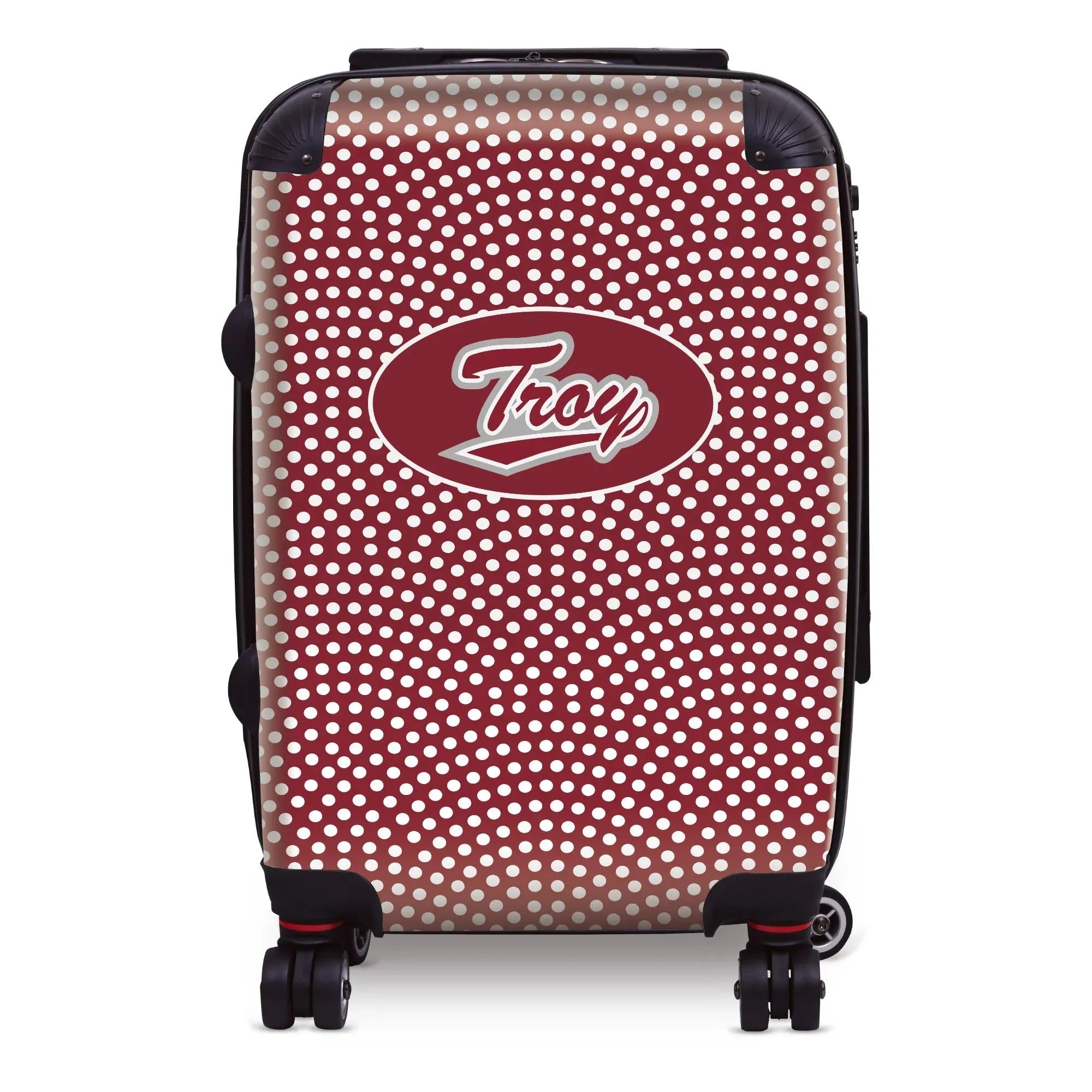 Troy University Carry-on Suitcase - Dots Suitcases