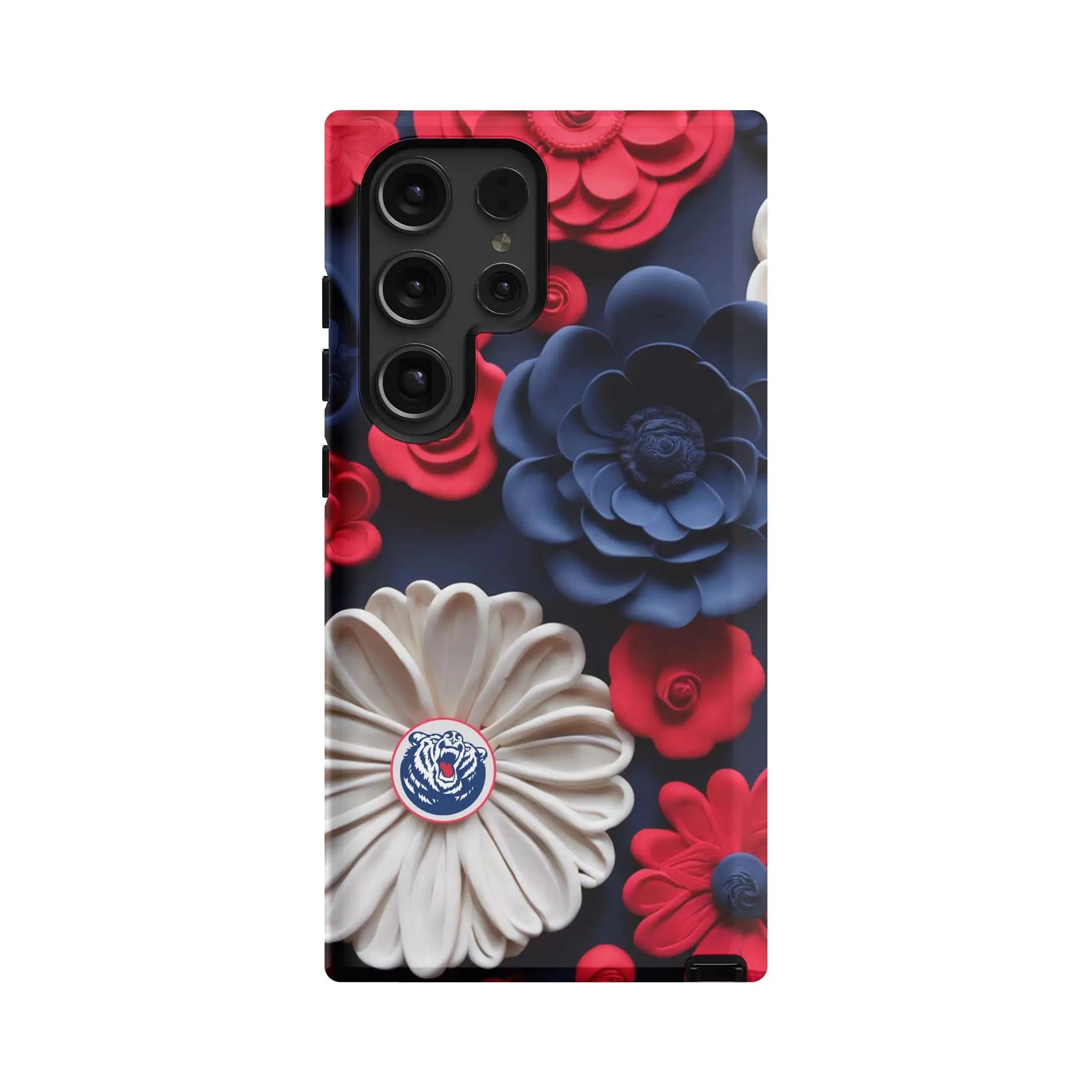 Belmont University Samsung Galaxy 24, 23 Mobile Phone Case - 3D Floral Gloss Mobile Phone Cases