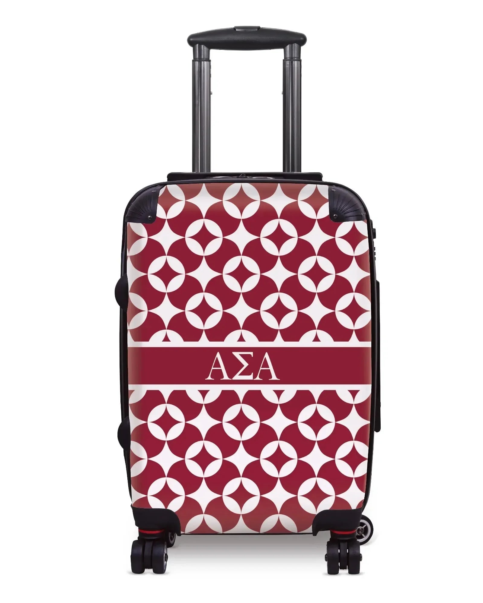 Alpha Sigma Alpha Carry-on Suitcase - Logomark Badgemark Pattern Suitcases