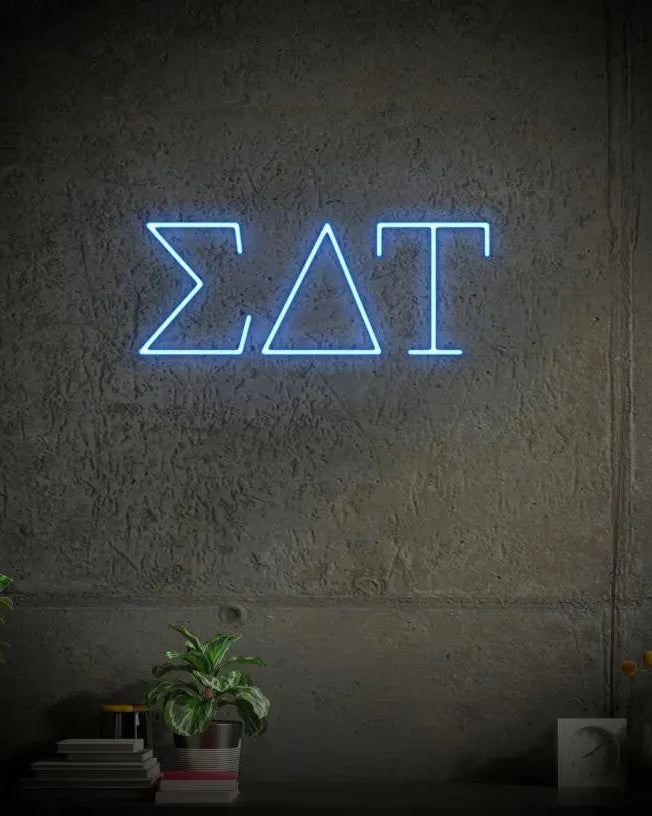 Sigma Delta Tau LED Neon Sign w/ Dimmer Medium Neon Signs