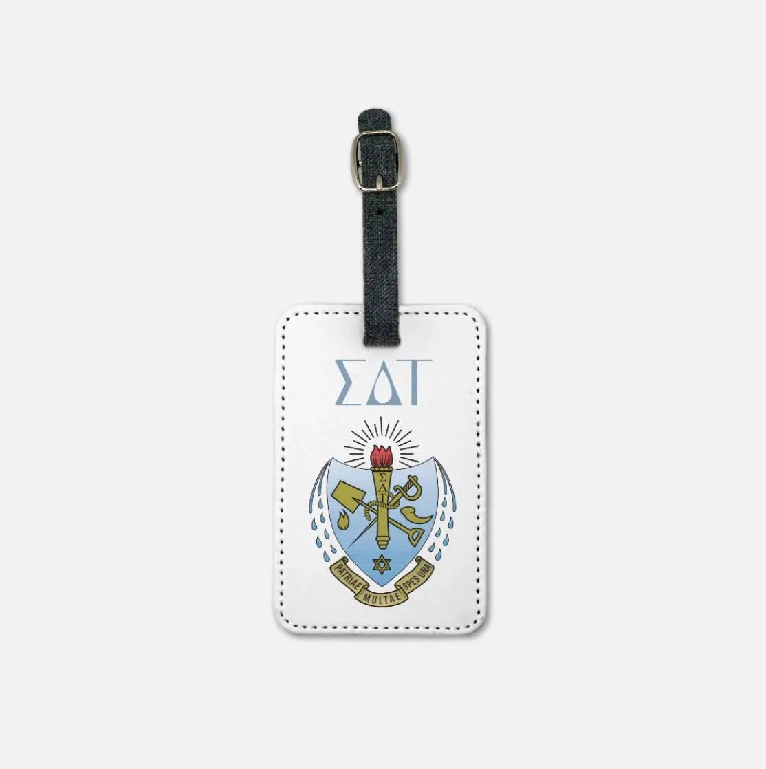 Sigma Delta Tau (Set of 2) Luggage Tags- Crest Luggage Tags