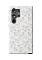 Gamma Phi Beta Samsung Galaxy 24, 23 Mobile Phone Case - Vintage Floral Matte Mobile Phone Cases