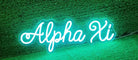 Alpha Xi LED Neon Script Sign w/ Dimmer Neon Signs