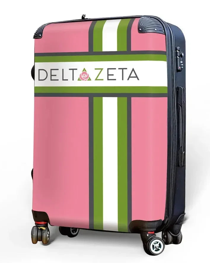 Delta Zeta Carry-on Suitcase - Cross Stripe Suitcases