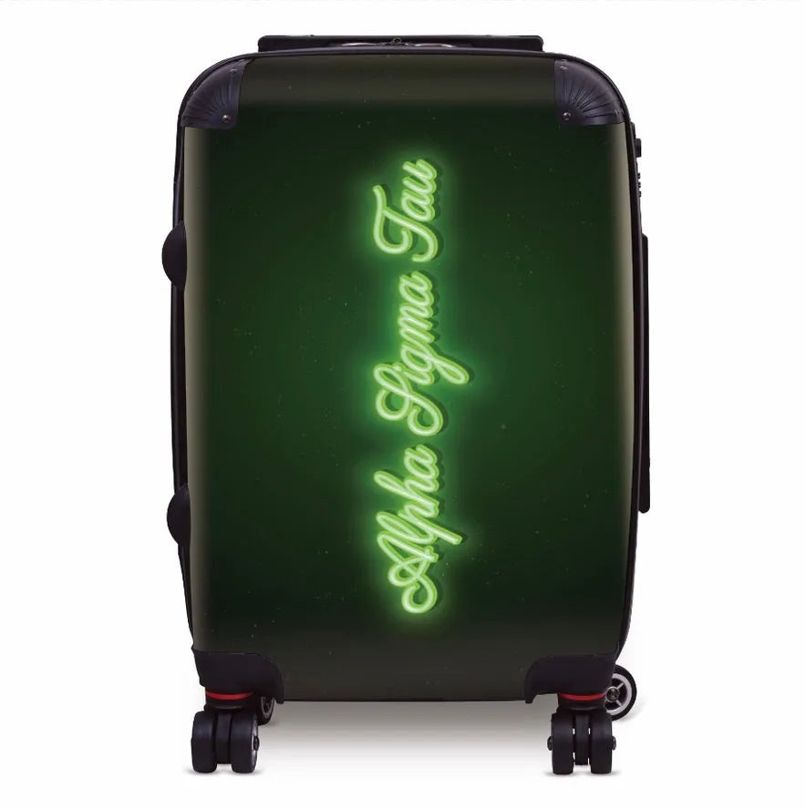 Alpha Sigma Tau Carry-on Suitcase - Neon Suitcases