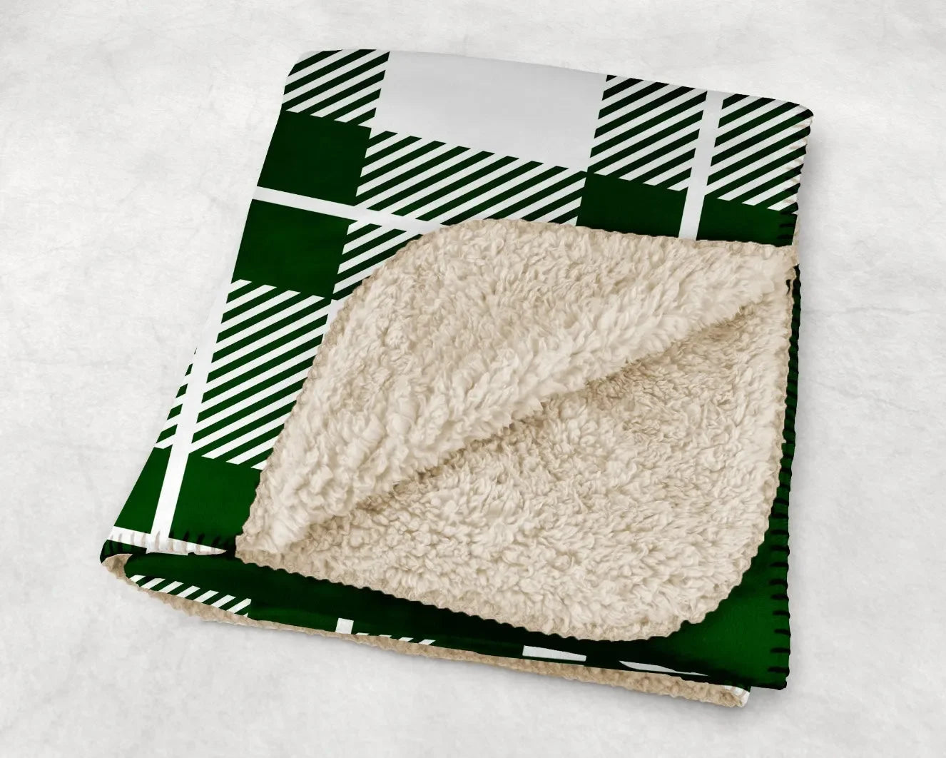 Pennridge Women's Soccer XL 60x80 Sherpa Blanket - Plaid Throw Blankets