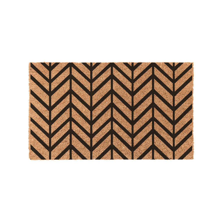 Chevron Coir Doormat Door Mats