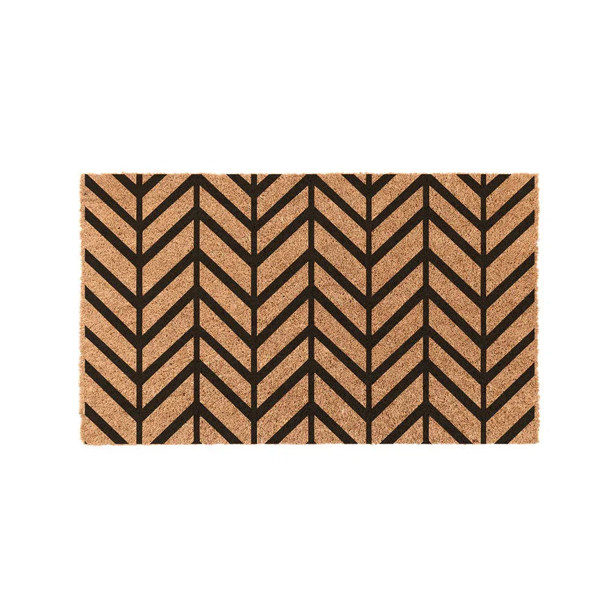 Chevron Coir Doormat Door Mats
