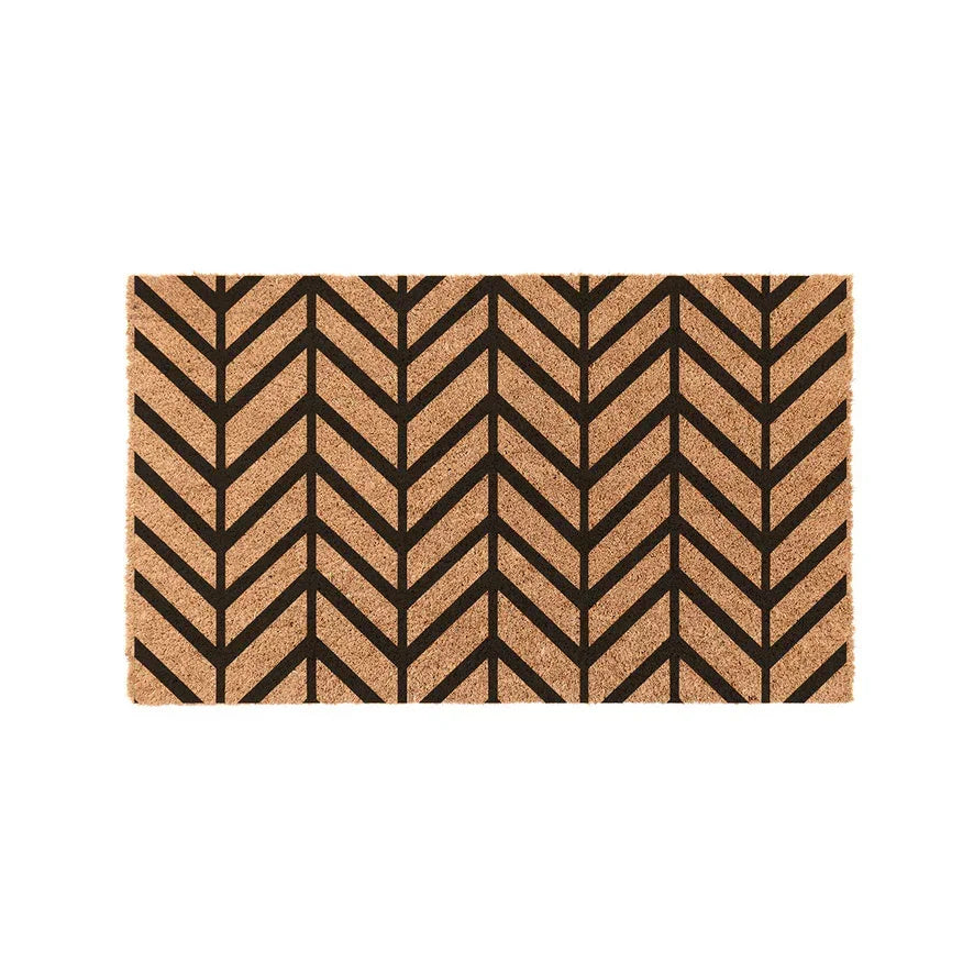 Chevron Coir Doormat Door Mats