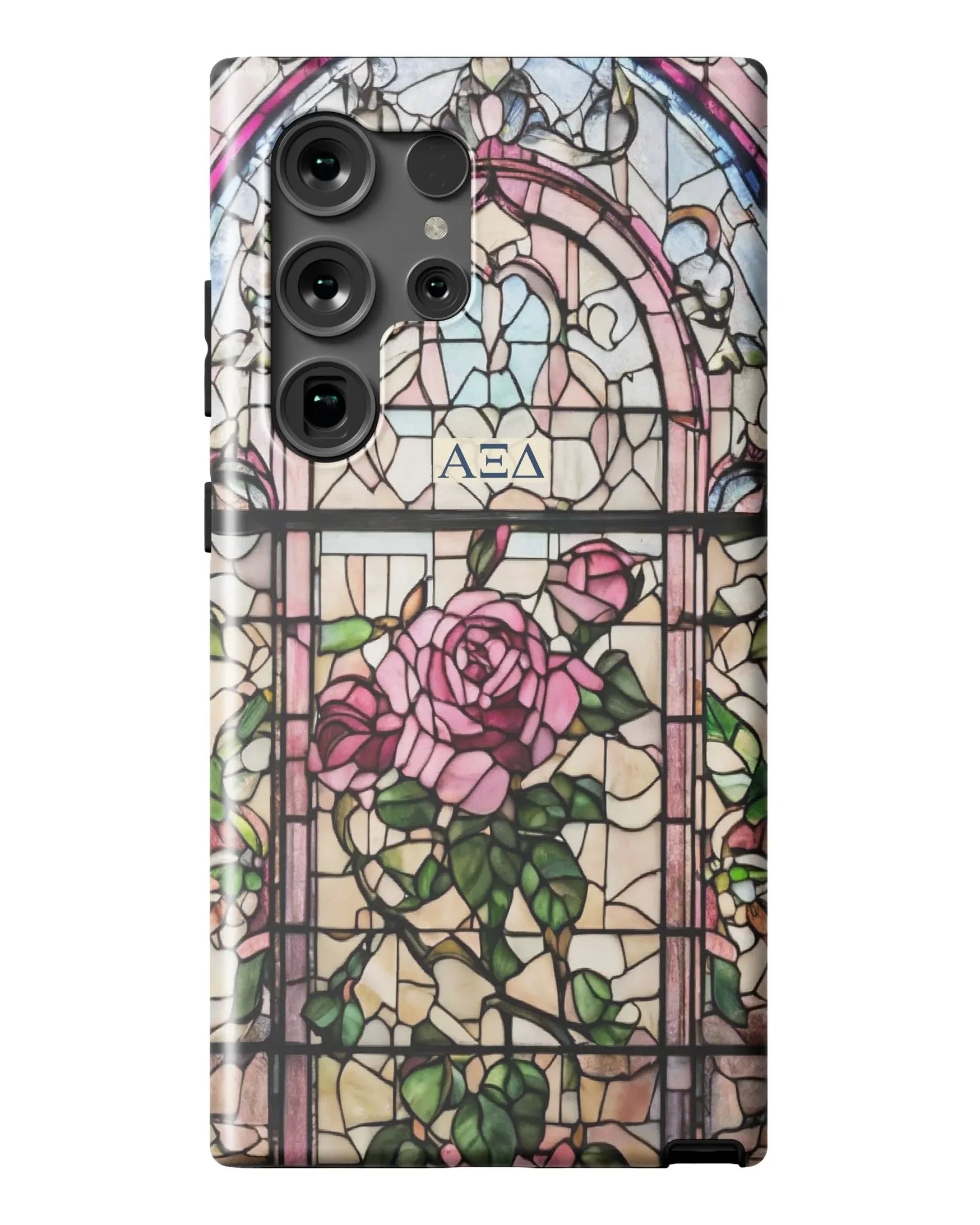 Alpha Xi Delta Samsung Galaxy Mobile Phone Case - Stained Glass