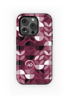 Alpha Phi iPhone 16, 15, 14 Mobile Phone Case - Geo Petals Gloss Mobile Phone Cases