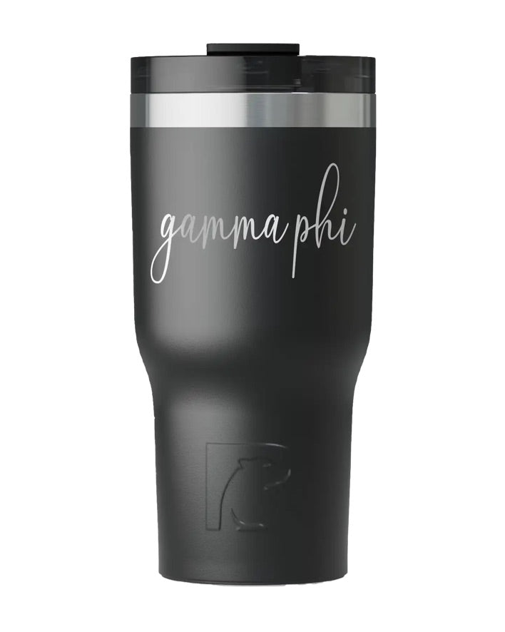 Gamma Phi RTIC 20 oz Essential Ceramic Lined Tumbler - Script