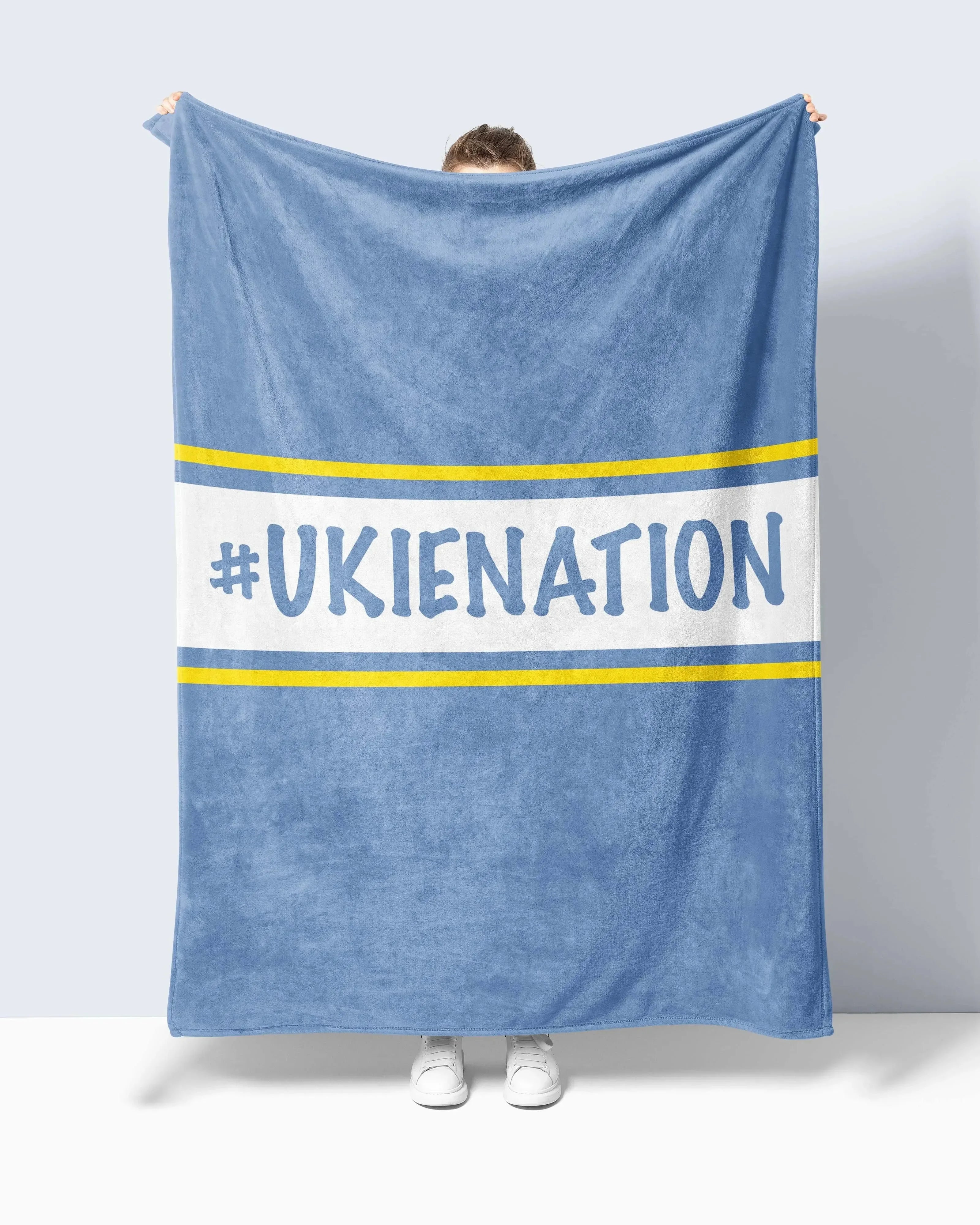 Center Band #UKIENATION Sherpa Blanket 60"x80" - Campus Greek Fit