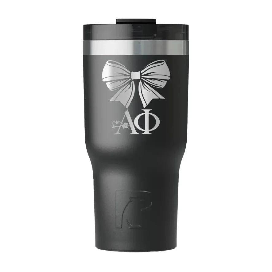 Alpha Phi RTIC 20 oz Essential Ceramic Lined Tumbler - Bow