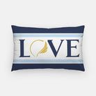 Alpha Xi Delta LOVE Lumbar Pillow Cover - Gold Quill | Custom Gifts