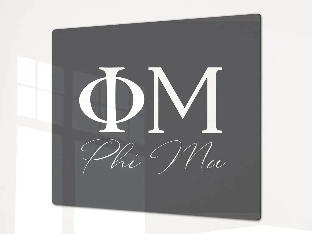Phi Mu Charcuterie Board Party Tray Cheeseboard - Charcoal Serveware