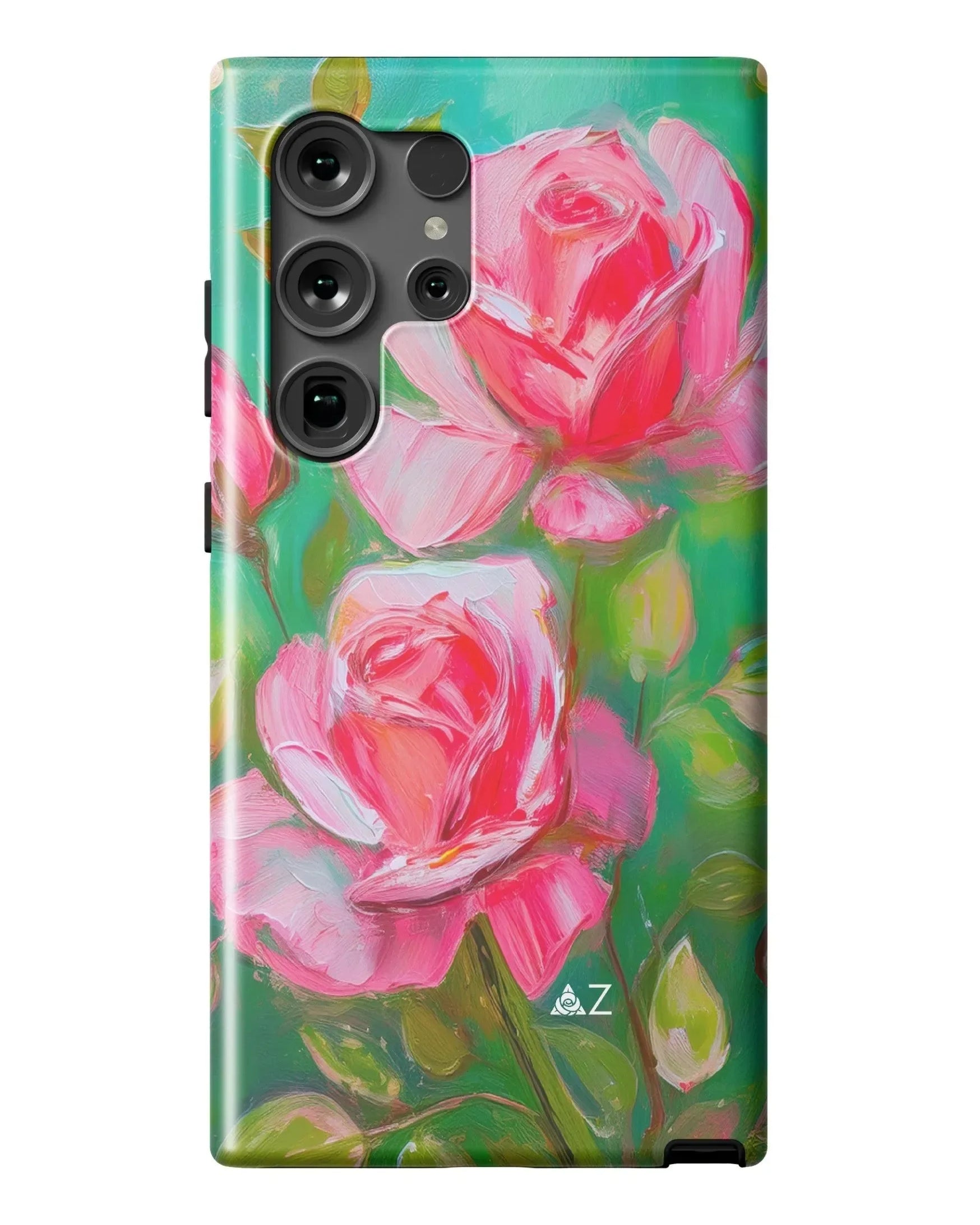 Delta Zeta Samsung Galaxy 24, 23 Mobile Phone Case - DZ Roses Matte Mobile Phone Cases