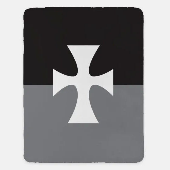 Sigma Chi XL 60x80 Blanket - Flag Black Gray Throw Blankets