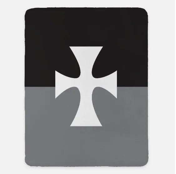 Sigma Chi XL 60x80 Blanket - Flag Black Gray Throw Blankets