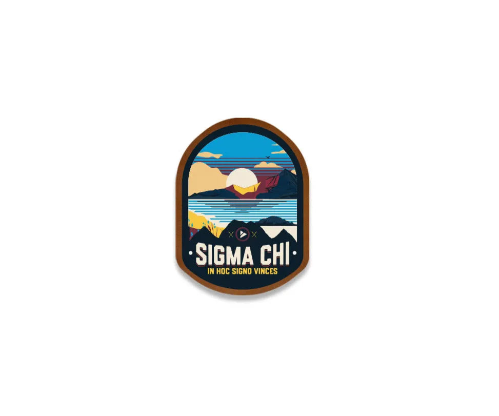 Sigma Chi Richardson 112 UV Print Leatherette Patch Trucker Hat - Ventura Trucker Hat