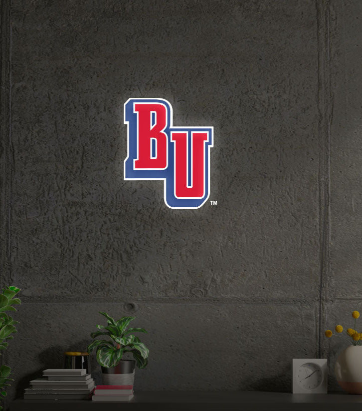 Belmont University LED UV Print Neon Sign w/ Dimmer - BU - 20" Neon Signs