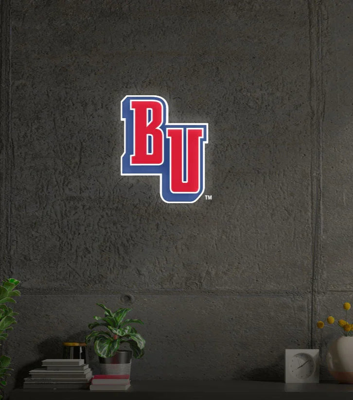 Belmont University LED UV Print Neon Sign w/ Dimmer - BU - 20" Neon Signs