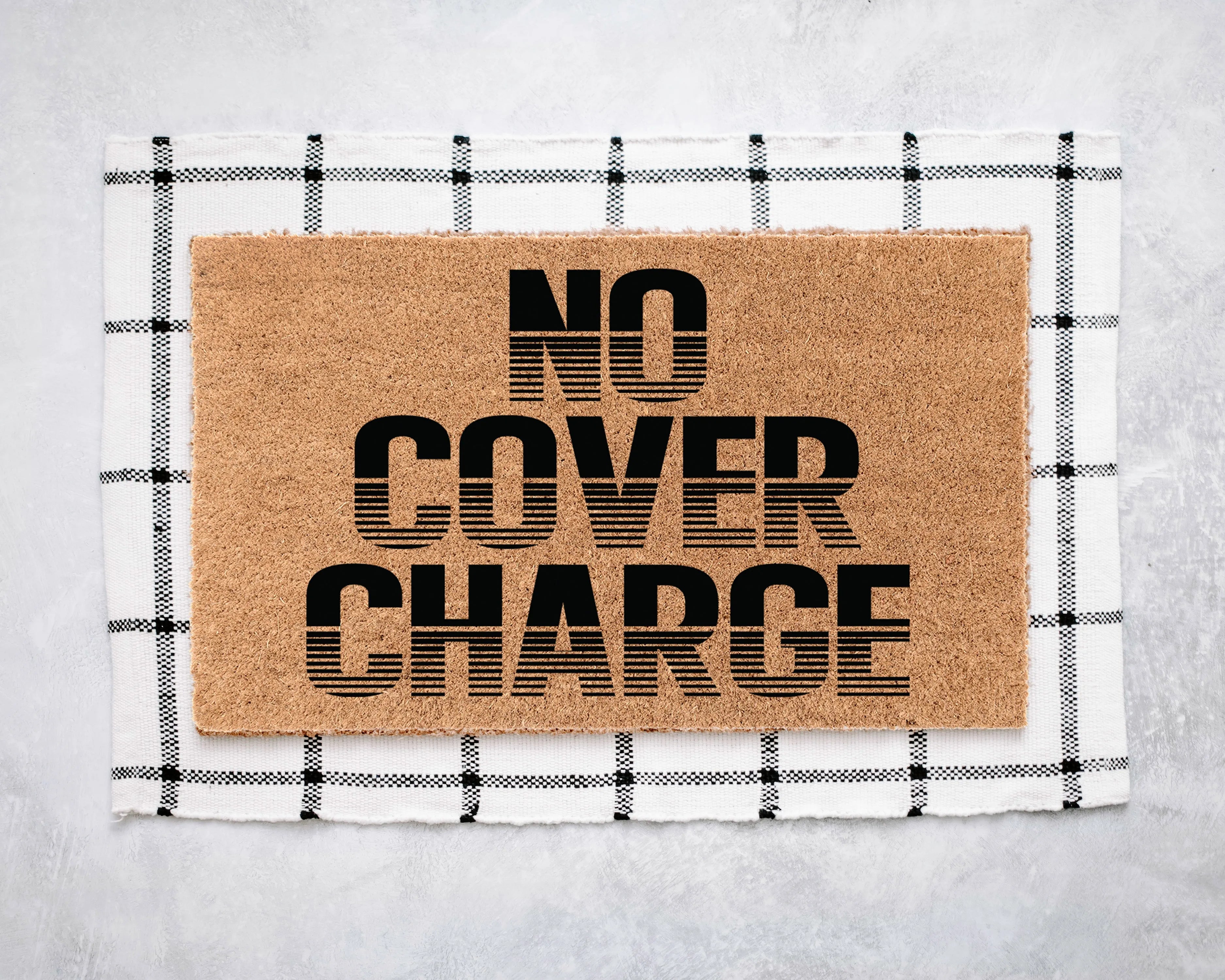 No Cover Charge Coir Doormat Door Mats
