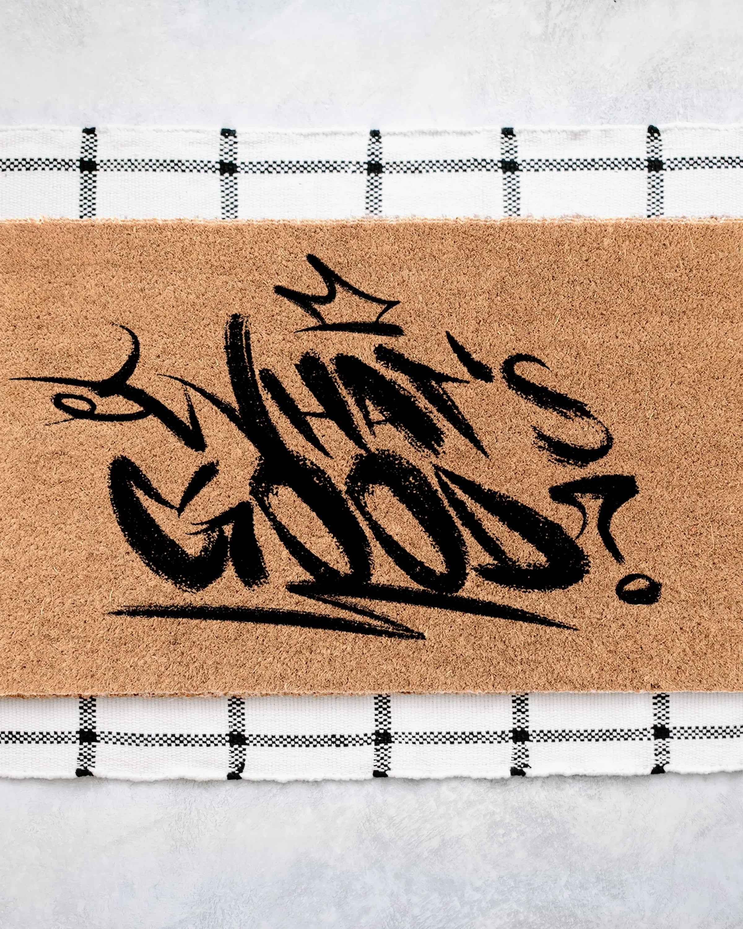 What's Good Graffiti Coir Doormat Door Mats