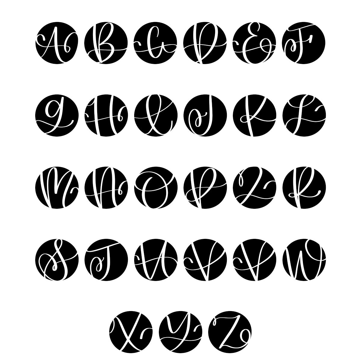 Personalized Roommate Circle Monogram Coir Doormat Door Mats