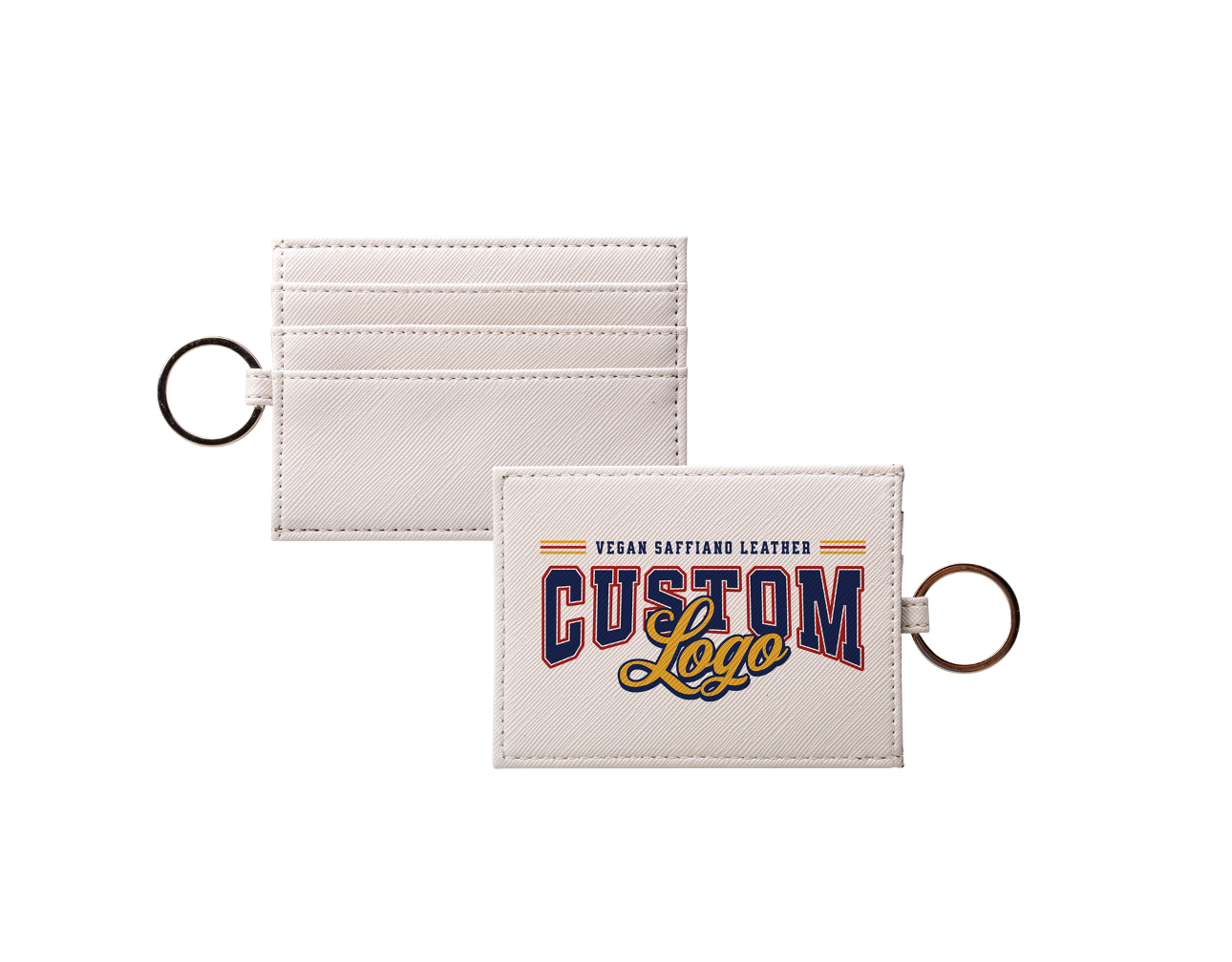 Vegan Saffiano Leather Card Holder - Bulk Purchase | Group Gifts