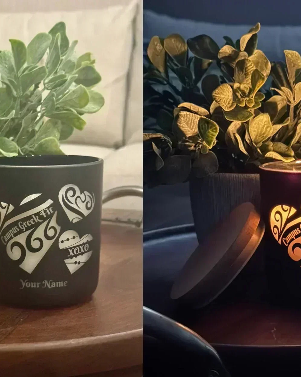 Campus Greek Fit Glow Candle