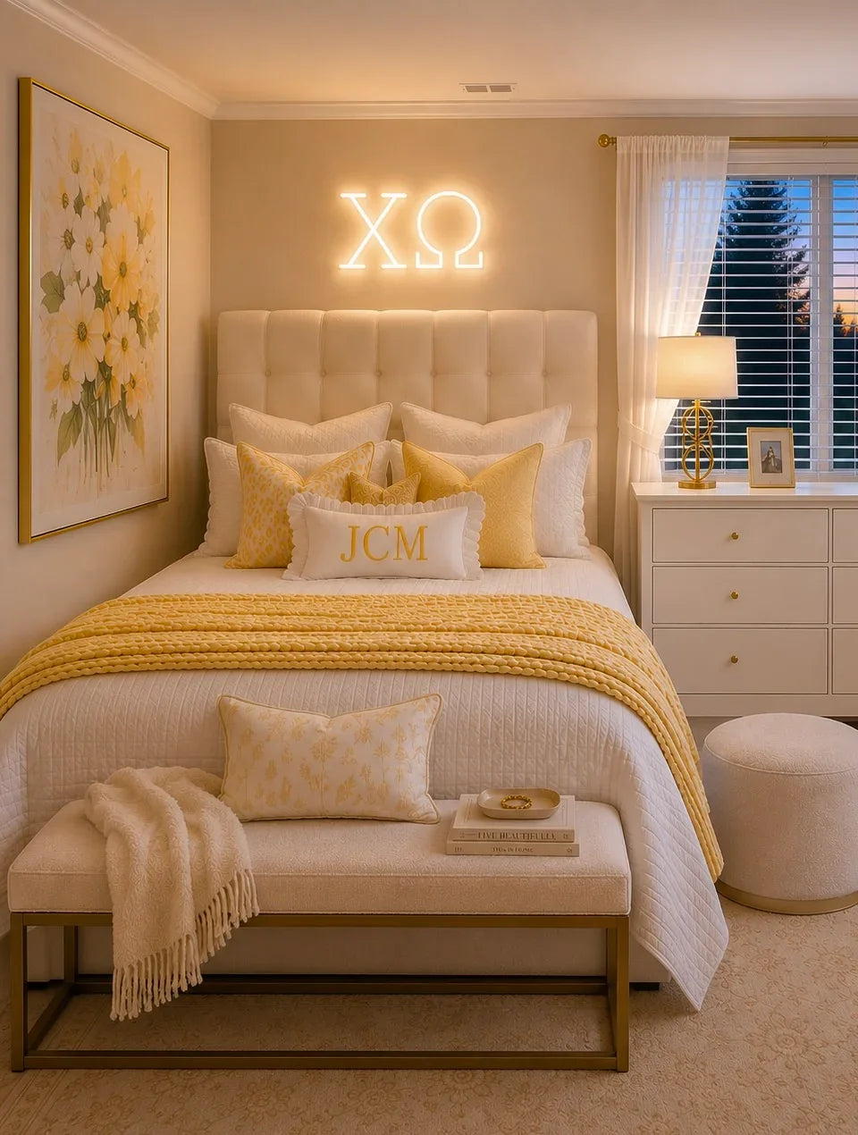 Chi Omega Greek Letters LED Neon Sign | Campus Greek Fit