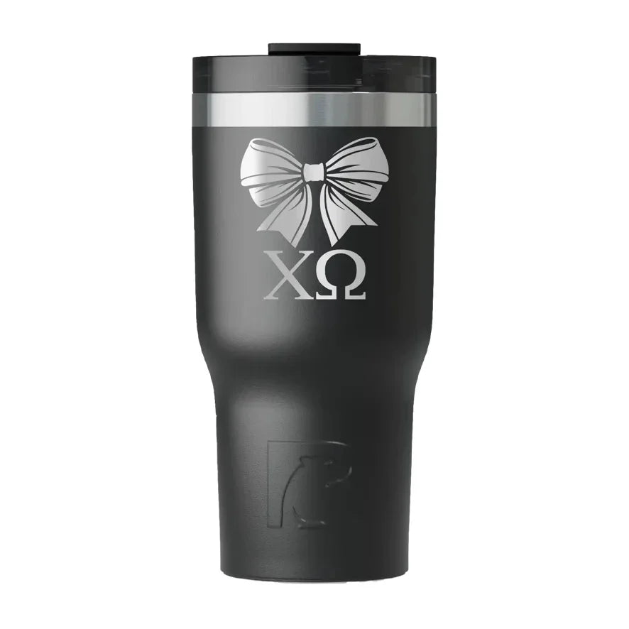 Chi Omega RTIC 20 oz Essential Ceramic Lined Tumbler - Bow