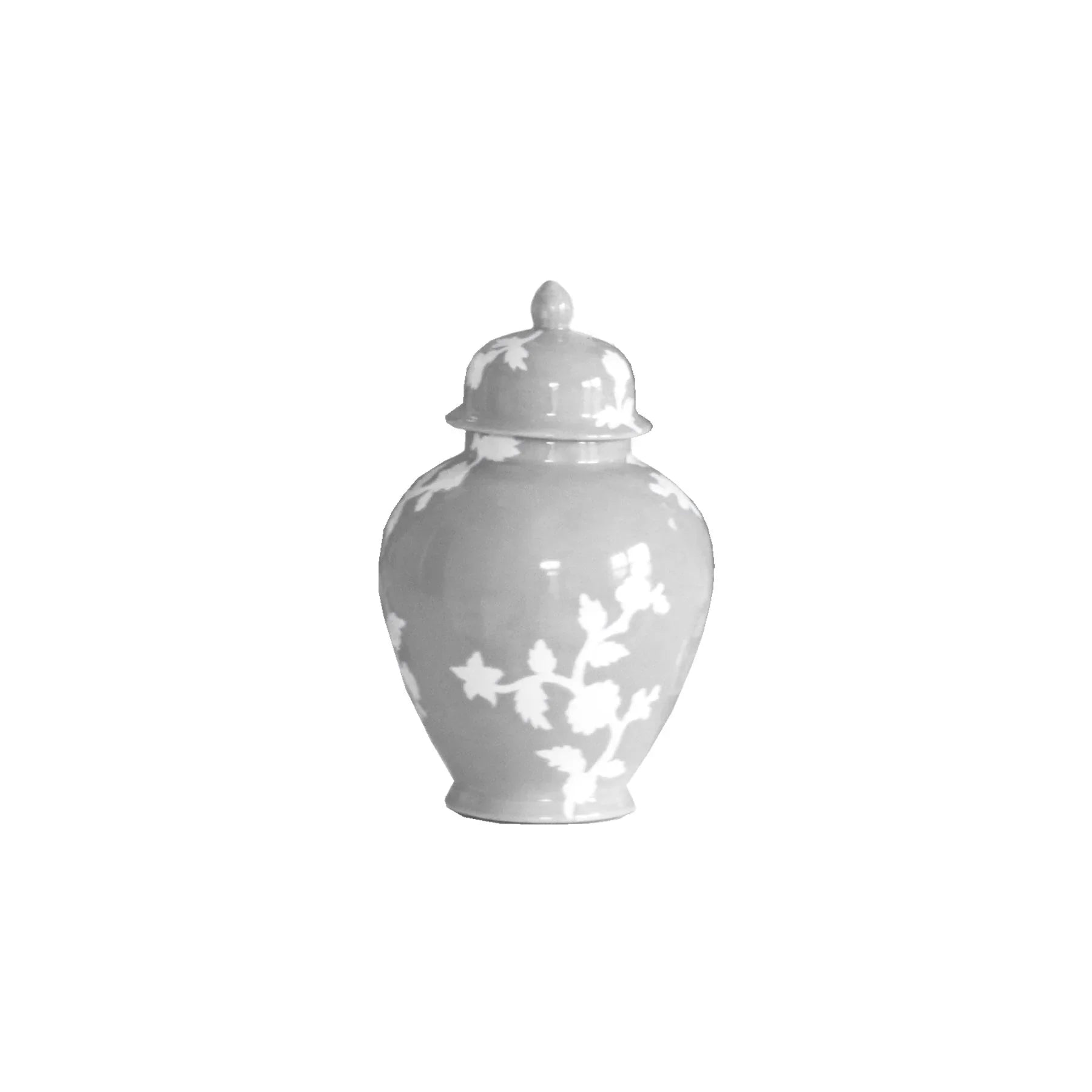 Chinoiserie Dreams Ginger Jars in Light Gray | Dorm Decor Accessories