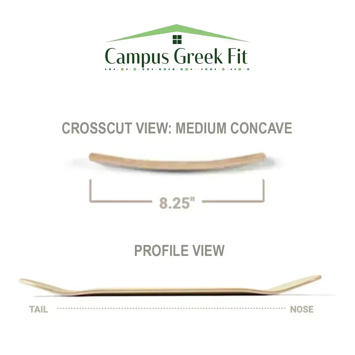 University of Tampa Skateboard Deck - Rings Skateboard