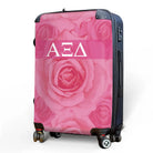 Alpha Xi Delta Carry-on Suitcase - Pink Rose Pattern Suitcases