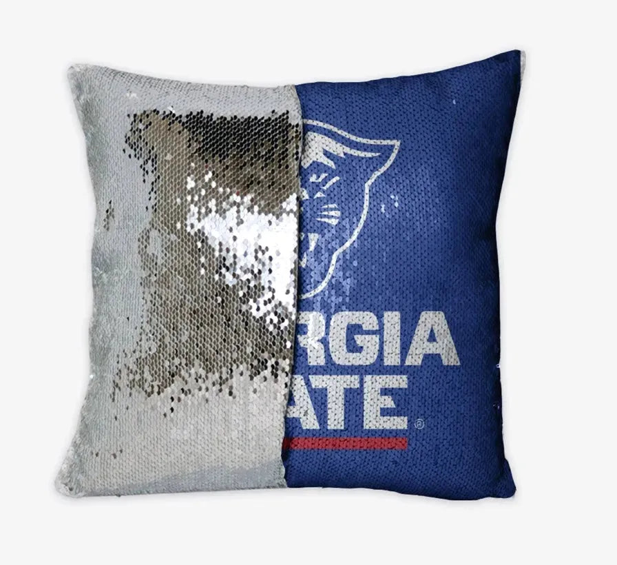 Georgia State University Sequin Pillow Cover Pillow Covers