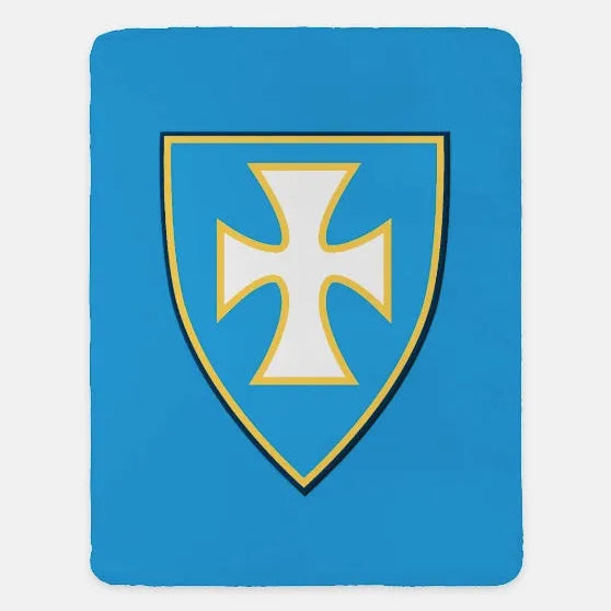 Sigma Chi XL 60x80 Blanket - Shield Blue Gold Throw Blankets