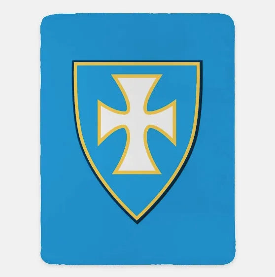 Sigma Chi XL 60x80 Blanket - Shield Blue Gold Throw Blankets