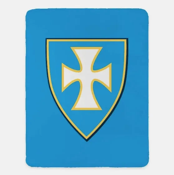Sigma Chi XL 60x80 Blanket - Shield Blue Gold Throw Blankets