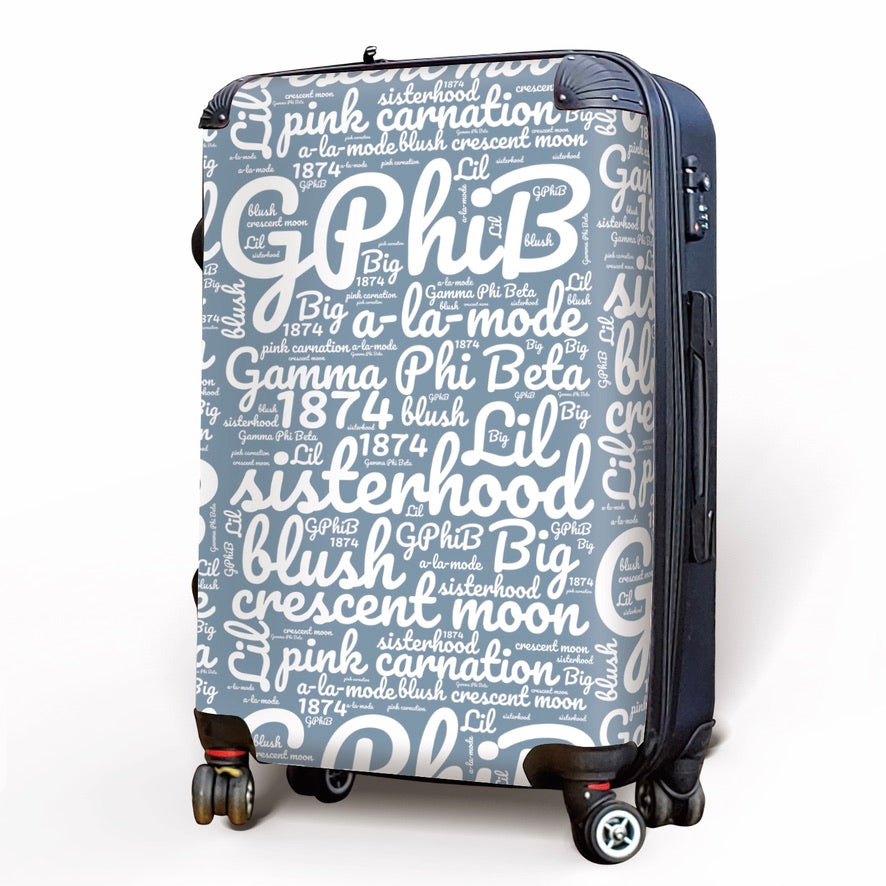 Gamma Phi Beta Carry-on Suitcase - Expression Art Suitcases