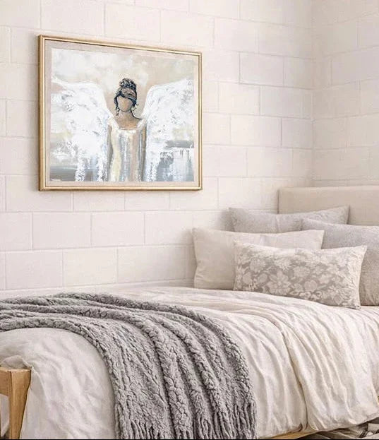 Abstract Angel Painting Elegant Guardian Angel "GICLEE PRINT Wall Art
