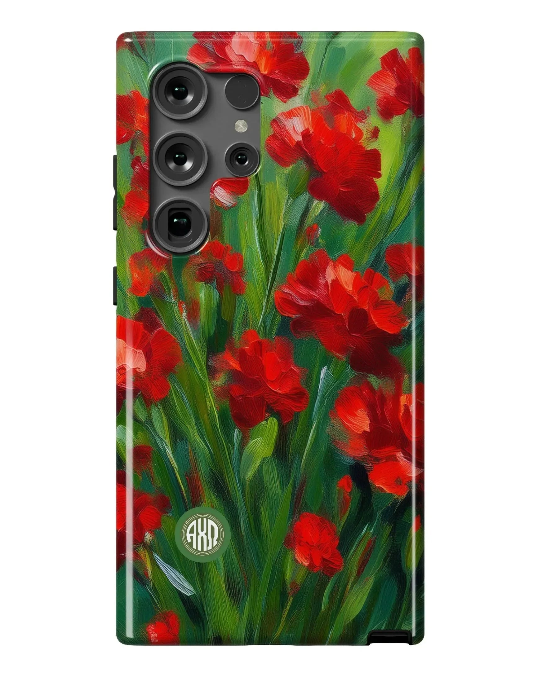 Alpha Chi Omega Samsung Galaxy Mobile Phone Case - Bold Carnations