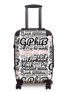 Gamma Phi Beta Carry-on Suitcase - Expression Art White Suitcases